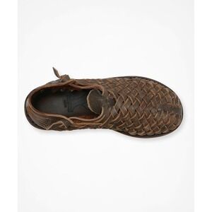 NWOT Brand X Huaraches Brown Woven Leather Flats Sandals Mens 9